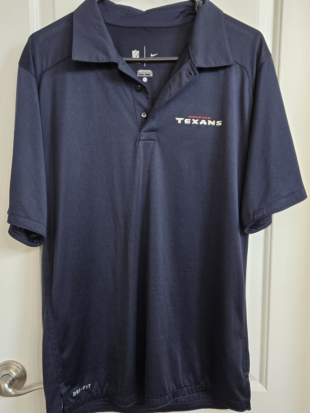 Nike Houston Texans Men's Navy Dri-fit Polo Shirt